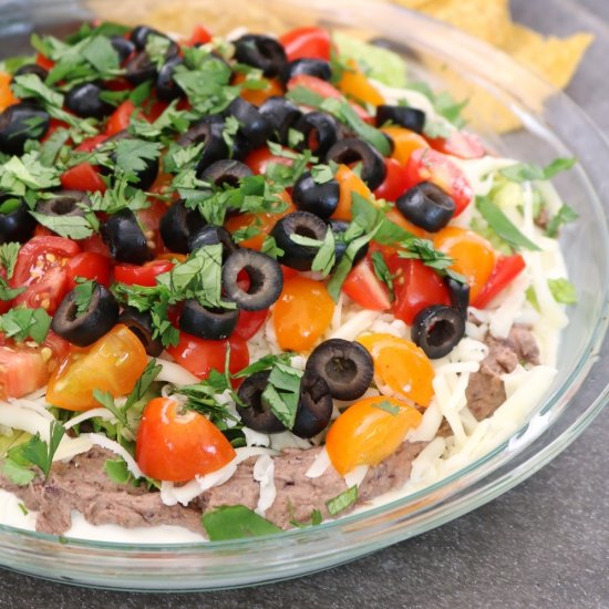 Mexican 7 Layer Hummus Dip