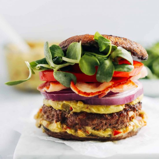 Portobello Mushroom Bun Burgers