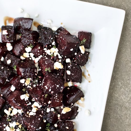 Roasted Beets with Goat Cheese