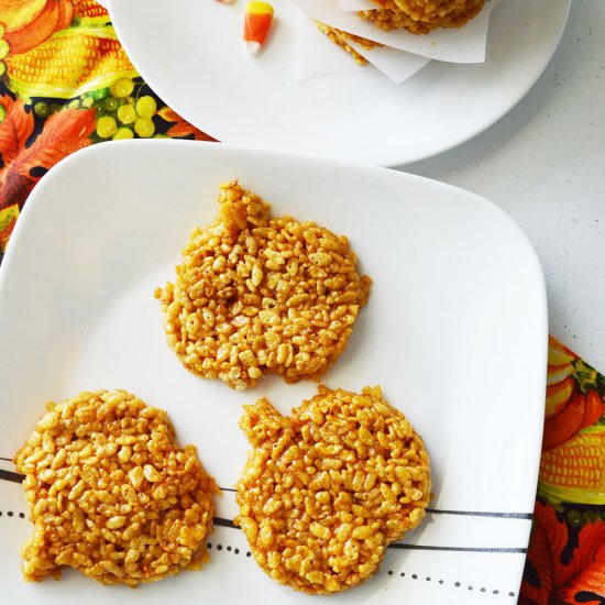 EASY TO MAKE PUMPKIN KRISPIES