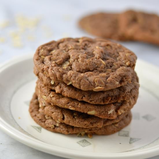 Oatmeal Nutella Cookies