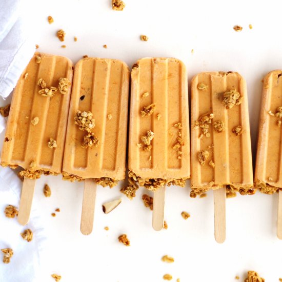 Pumpkin Cheesecake Popsicles