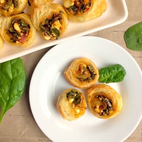 Spinach and Feta Mini Pinwheels