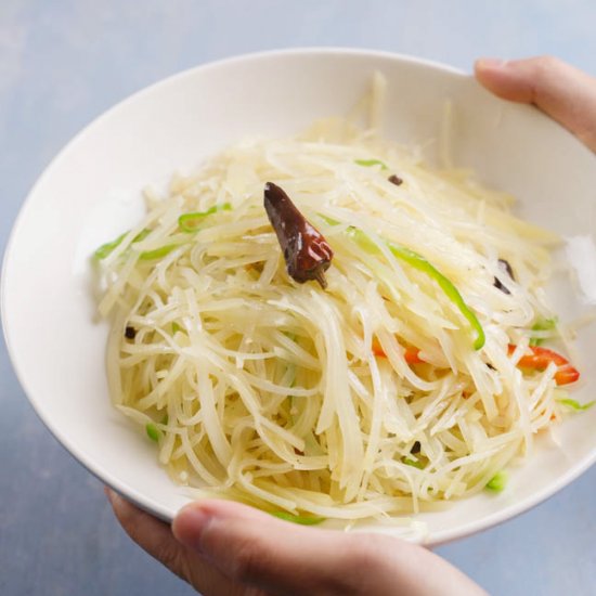 Shredded Potato Stir Fry