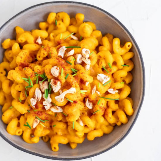 Vegan Pumpkin Mac and Cheese