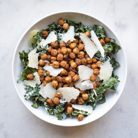 Roasted Chickpea and Kale Salad