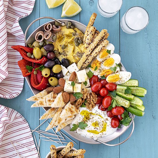 Greek meze platter