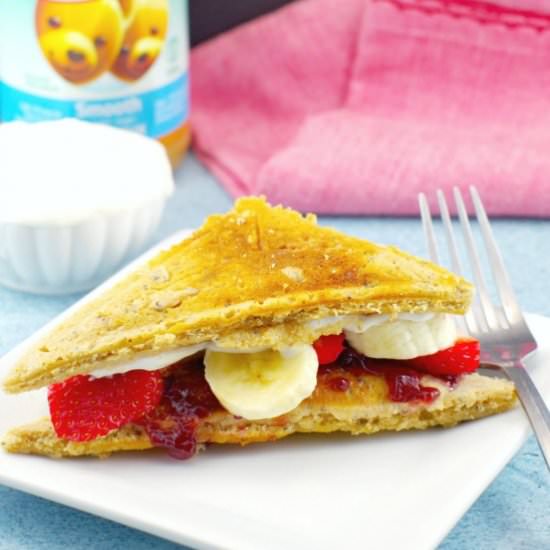 PB&J Pancake Breakfast Sandwich