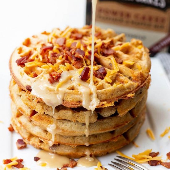 Bacon Cheddar Waffles