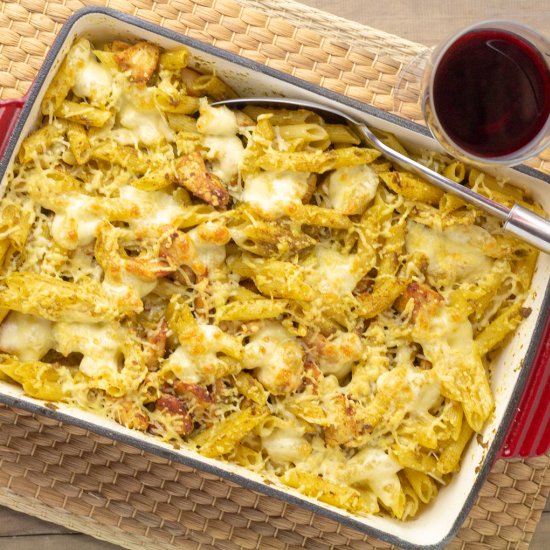 Chicken Pesto & Bocconcini Bake