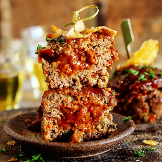 Chili-stuffed Mini Meatloaf