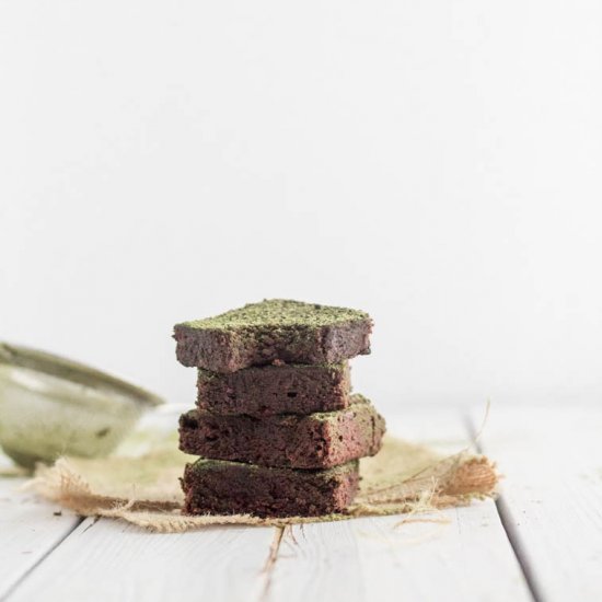 Dark Chocolate Cake With Matcha