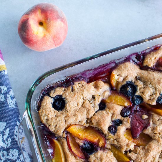 Blueberry Peach Cobbler