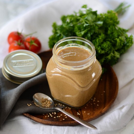 Homemade tahini