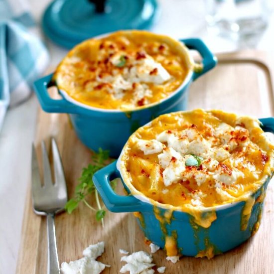 Sweet Potato & Feta Macaroni Cheese