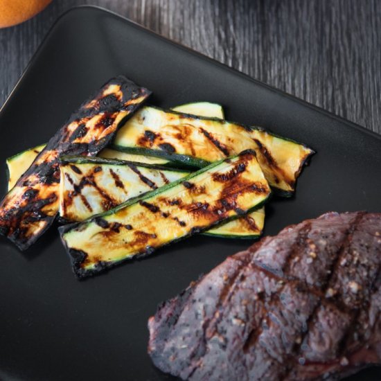 Orange Glazed Grilled Zucchini