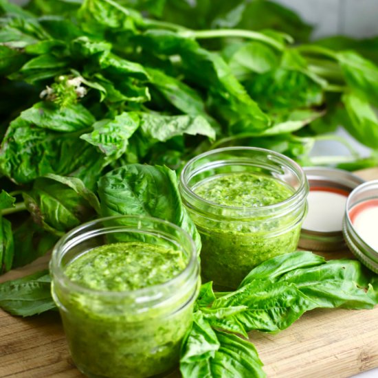 Easy Homemade Southern Basil Pesto