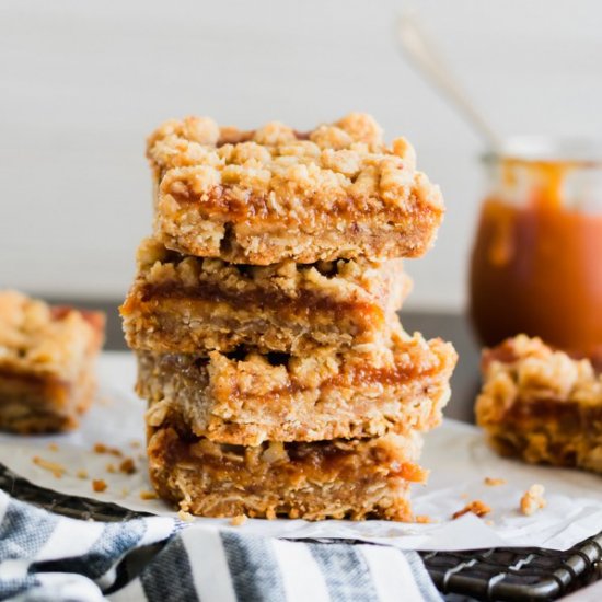 Peach Butter Crumble Bars