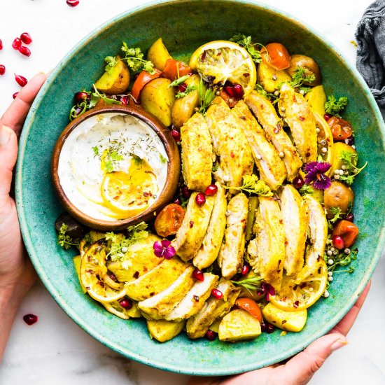 PERSIAN SPICED PAN ROASTED CHICKEN