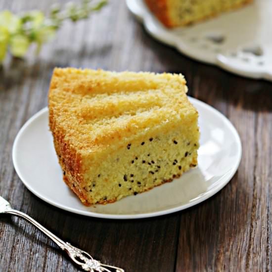 Chia Seed Orange Butter Cake