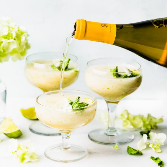 Honey Mint Melon Wine Cocktails