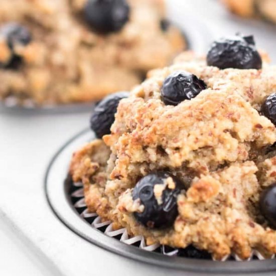 Almond flour blueberry muffins