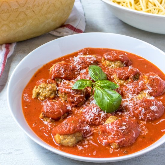 Baked Chicken Meatballs