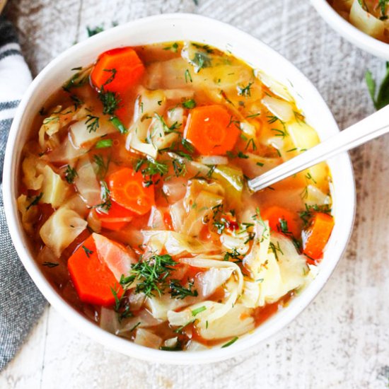 Slow Cooker Cabbage Soup