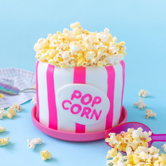 Popcorn Bucket Cake