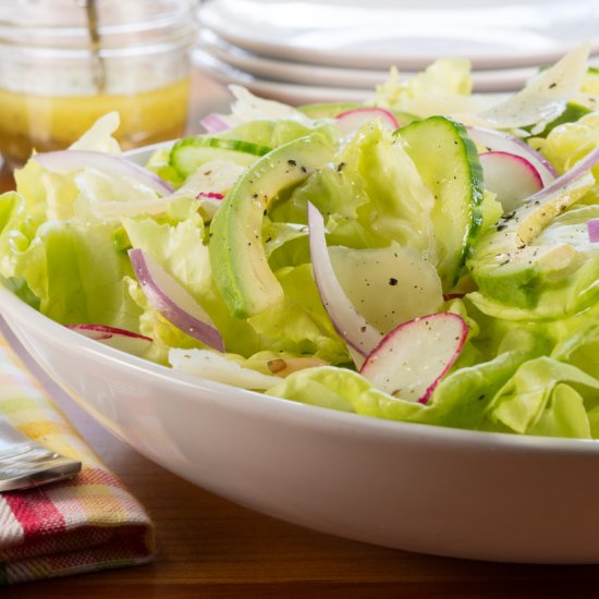 Butter Lettuce Salad with Avocado,