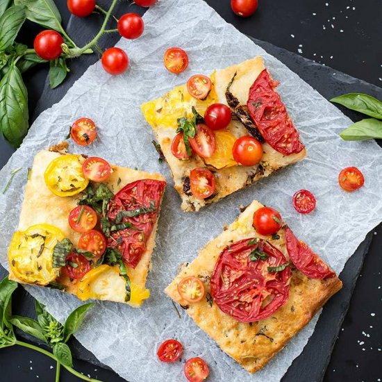 Triple Tomato Focaccia Bread