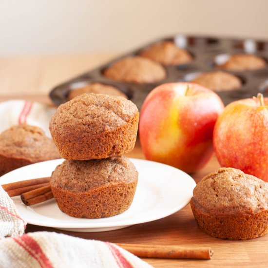 Cinnamon Applesauce Muffins