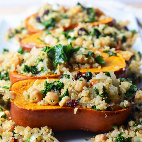 Roasted Stuffed Honeynut Squash