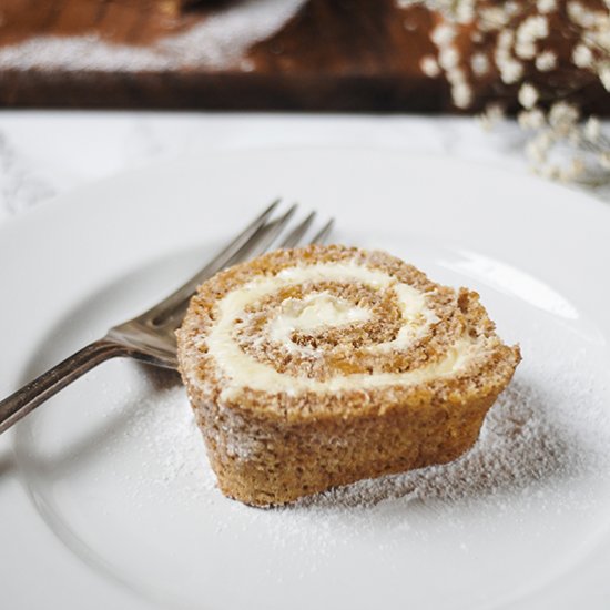 “Pumpkin” Swiss Roll