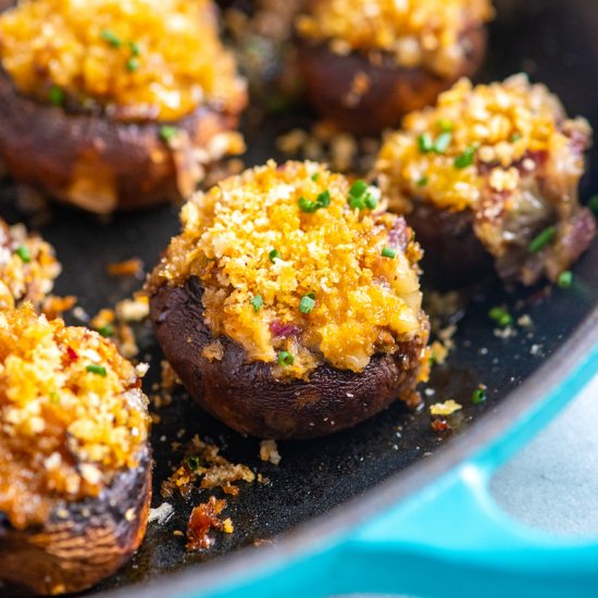 Easy Cheese Stuffed Mushrooms