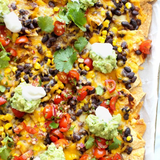 Black Bean and Corn Nachos