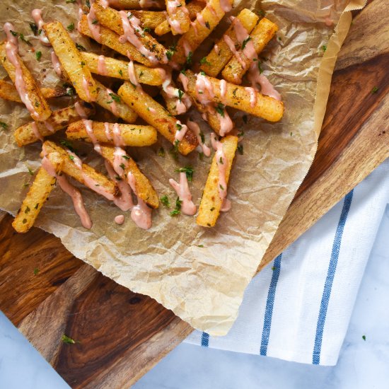 Low Carb Baked Jicama Fries