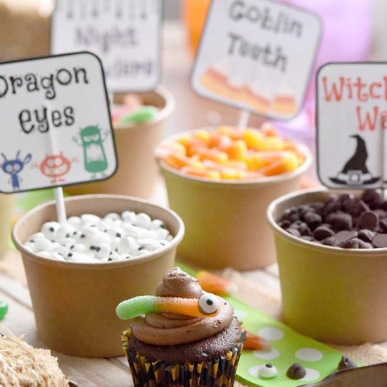 Host a Halloween Cupcake Bar