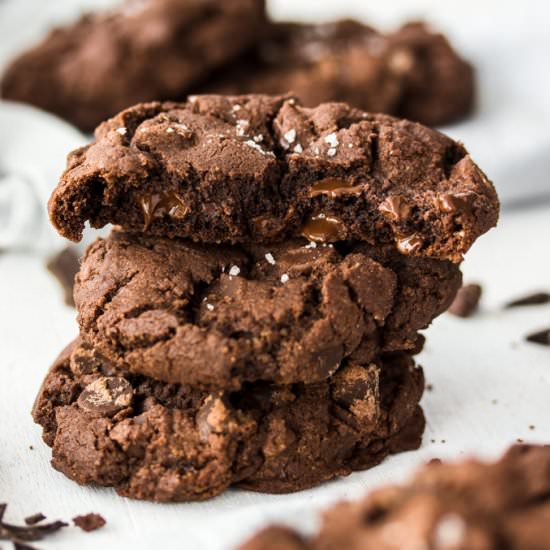 Chocolate Chocolate Chip Cookies