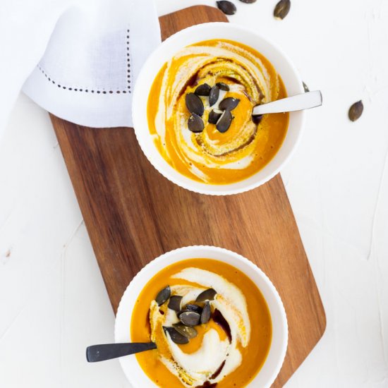 Vegan Pumpkin Ginger Soup