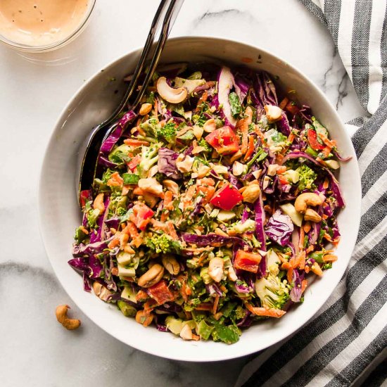 Chopped Thai Broccoli Salad