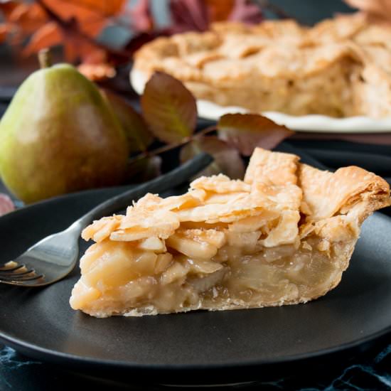 Maple Ginger Pear Pie