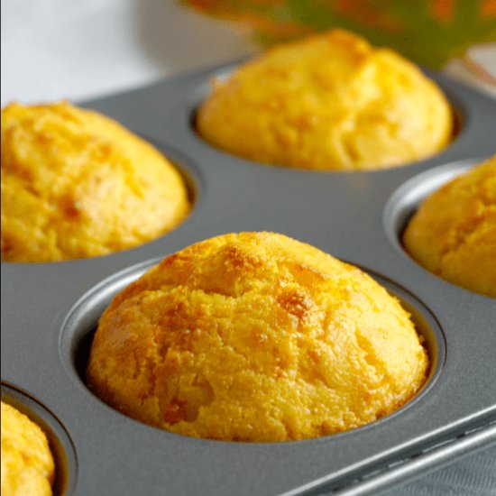 Cheddar Cornbread Muffins