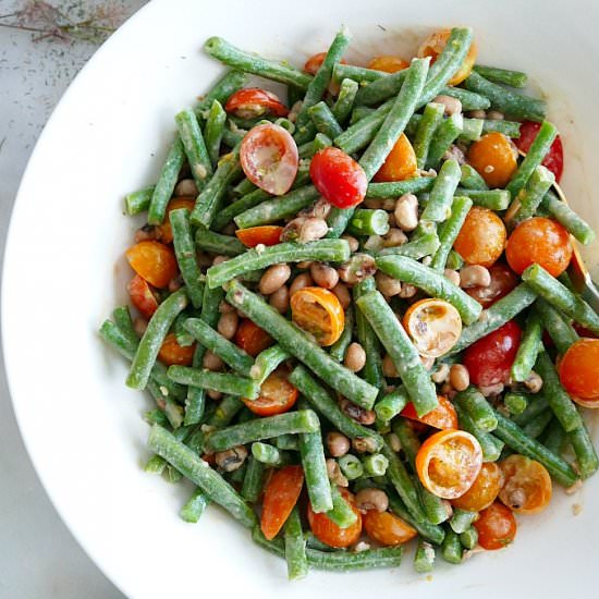 Green Bean and Black Eyed Pea Salad