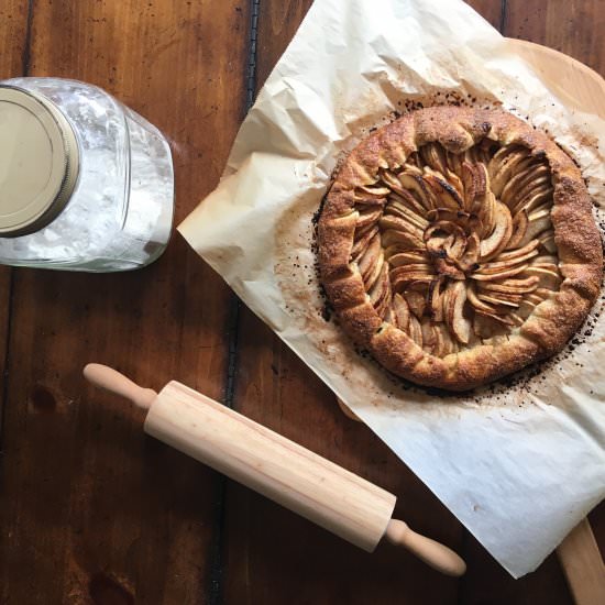 Spiced apple galette