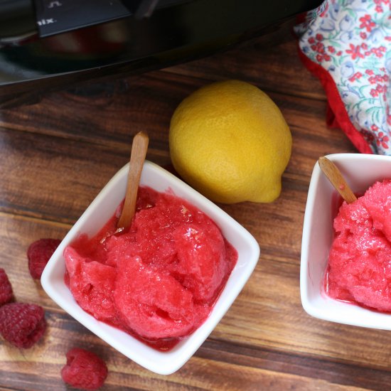 Raspberry Lemonade Sorbet