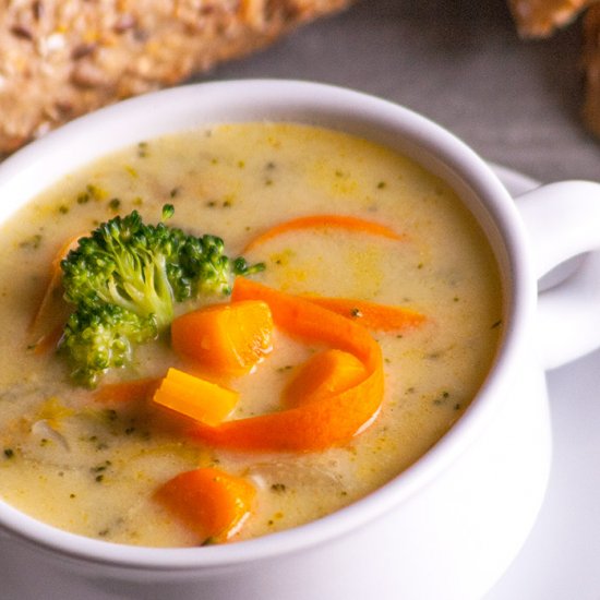 Vegetable Broccoli and Cheese Soup