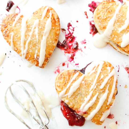 Heart Shaped Fruit Puff Pastries