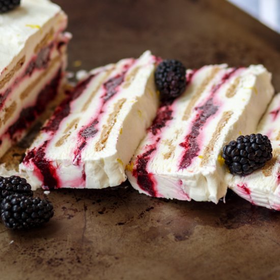 Lemon Blackberry Icebox Cake