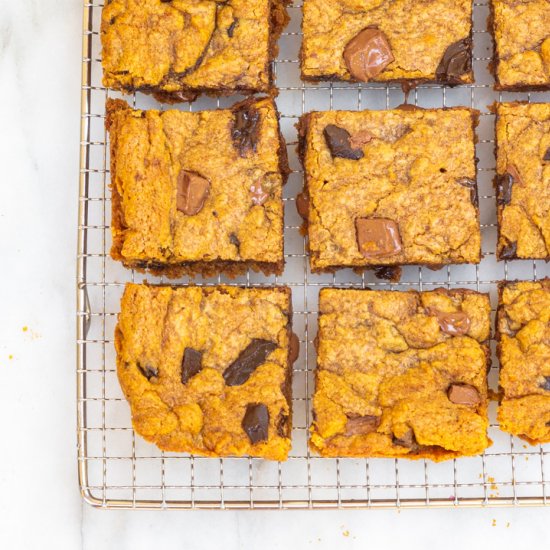 Pumpkin Blondies Recipe